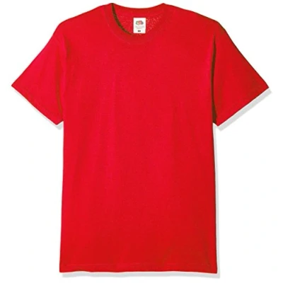 Image of Fruit of the Loom Men&#039;s Original T. T Shirt Pack 3, Red, Medium