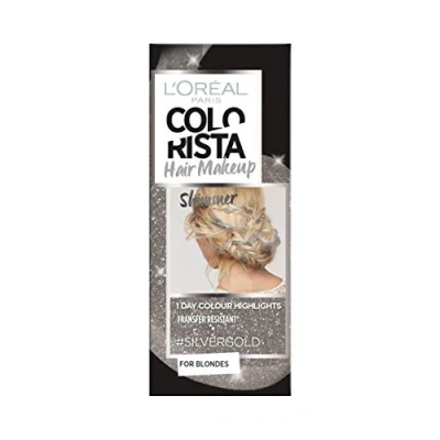 Image of L&#039;Oreal Colorista Hair Makeup Shimmer Silver Gold Temporary Blonde Colour 30ml