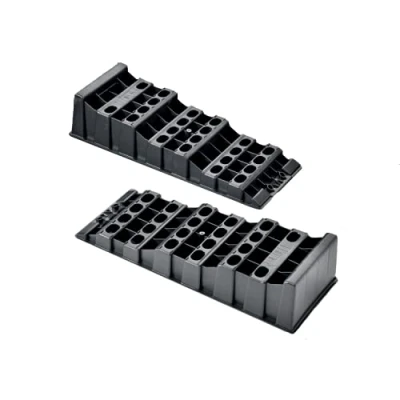 Image of MP Essential Caravan, Trailer &amp; Motorhome Foot Leg Stable Anti Sinking Level Levelling Support Ramp Set (Twin Multi Set)