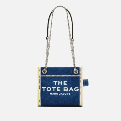 Image of Marc Jacobs The Denim Chain Mini Tote Bag