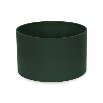 Image of Modern Forest Green Fabric Cylinder Ceiling Pendant Lampshade/Table Lamp Drum Light Shade Small