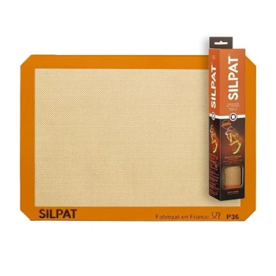Image of Silpat AE420295 07 Premium Non Stick Silicone Baking Mat, Half Sheet Size, 11 5/8&quot; x 16 1/2&quot;