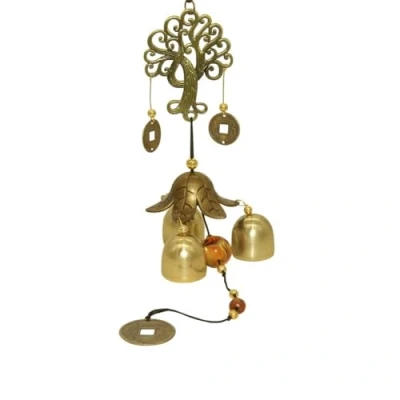 Image of Fengshui Wind Chimes, Chimes Outdoor Fortune Tree Metal Bells for Lucky Home Garden Patio Yard Hanging Decor Gift