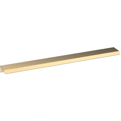 Image of nuie H325 Modern Bathroom Furniture Finger Pull Handle, 300mm, Brushed Brass