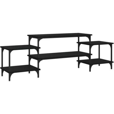 Image of vidaXL TV Cabinet Black 157x35x52 cm Engineered Wood