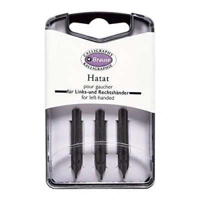 Image of Brause 310001B Pack of 3 Hatat metal nibs
