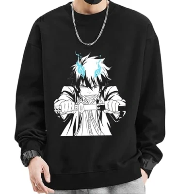Image of MDEM Rin Okumura Blue Exorcist Sweatshirts Womens Loose Hooded Men&#039;s Streetwear Ao No Ekusoshisuto Yukio Kazue Kato Pullover Tops color3S