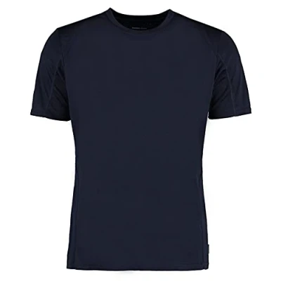 Image of Kustom Kit Mens Regular Fit Cooltex Contrast Tee M Navy/Navy