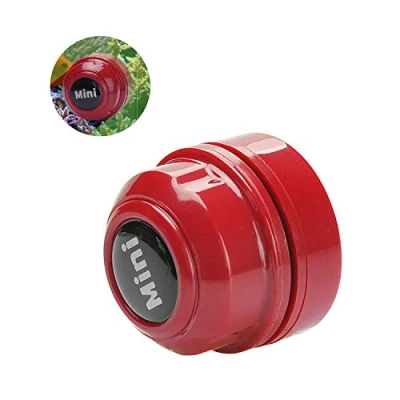 Image of TOWEAR Mini Magnet Fish Tank Brush, Aquarium Cleaner, Glass Portable Durable Magnet, Cleaning for and Algae Removal (Red)
