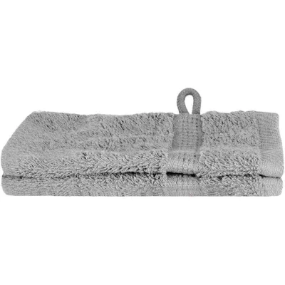 Image of vidaXL Guest Towel 2 pcs Gray 15 x 21 cm Cotton
