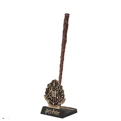 Image of Cinereplicas Harry Potter Hermione Granger Wand Pen with Stand &amp; Lenticular Bookmark Official Licence