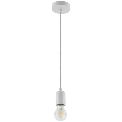 Image of Lindby Hattie pendant light, white, Ø 4.7 cm, metal, E27