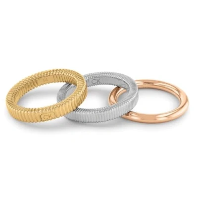 Image of Calvin Klein Women&#039;s PLAYFUL REPETITION Collection Ring 35000027D