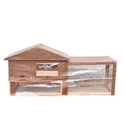 Image of KCT Protective Weatherproof Hutch Cover for 5ft Two Tier Verona Rabbit with Run