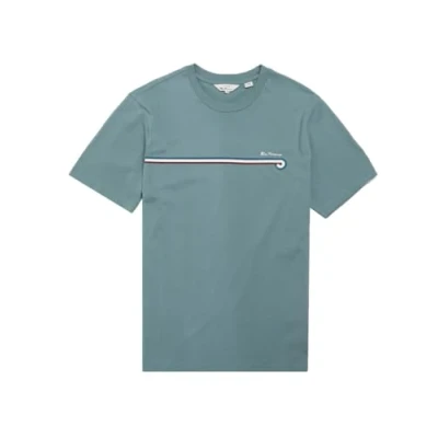 Image of Ben Sherman Core Stripe T Shirt for Mens (0076114) Petrol, 3XL
