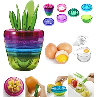 Image of Fruit &amp; Vegetable Slicer Dicer, Grater, Shredder Multifunctional Versatile Food Chopper, Fast Easy (10 in 1 Slicer)