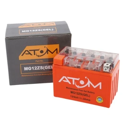 Image of YTZ12S Atom Gel Motorcycle Battery Factory Sealed 12V 11.2Ah