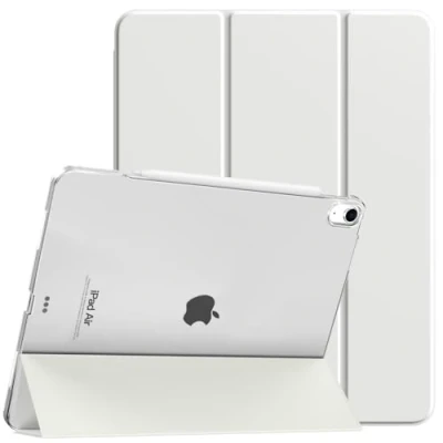 Image of TiMOVO for iPad Air 13 Inch Case M2 2024, Slim Stand Cover inch, Support Touch ID, Auto Wake/Sleep Smart Shell with Translucent Back, Case, Apricot Gray