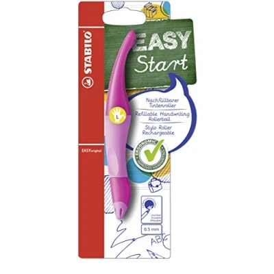 Image of Ergonomic Rollerball STABILO EASYoriginal Left Handed Pack of 1 Light Pink/Dark Pink