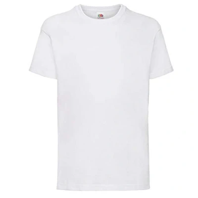 Image of Fruit of the Loom Kids Original T Shirt 21 Colours / Age 3 15 Orange 1415