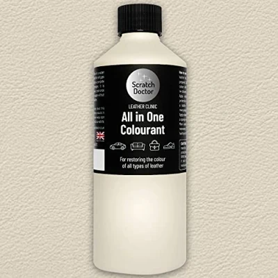 Image of Scratch Doctor All in One Leather Colourant for Mercedes Self Seal Dye Repair Paint Car Seats &amp; Interior (Porcelain 215)