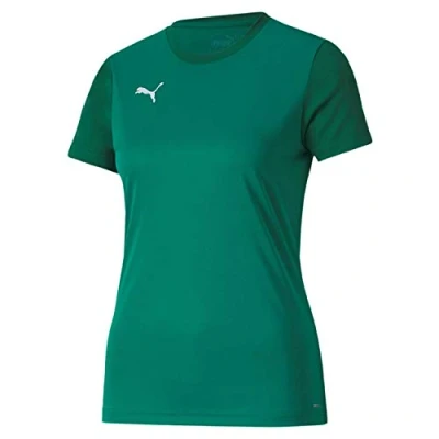 Image of PUMA Women&#039;s teamGOAL 23 Sideline Tee W Football Shirt, Pepper Green/Power Green, L