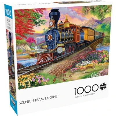 Image of Buffalo Games Scenic Steam Engine 1000 Piece Jigsaw Puzzle