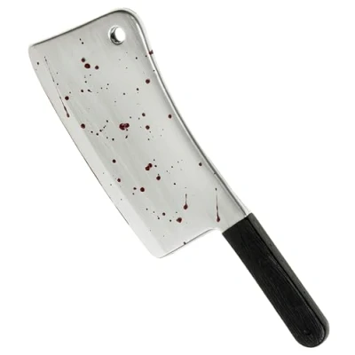 Image of Bloody Cleavers 44cm Halloween Novelty Toy Weapons &amp; Armour for Fancy Dress Costumes Accessory