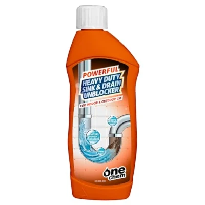 Image of One Chem Heavy Duty Sink and Drain Unblocker 500 ml, Kitchen, Bathroom