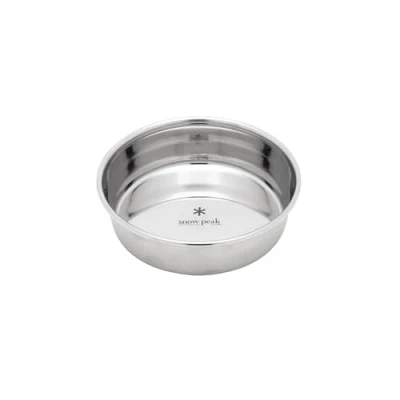 Image of Snow Peak Unisex&#039;s Dog Bowl Stainless Steel, Unset, Medium