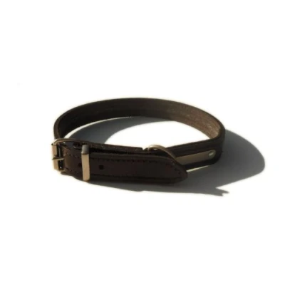 Image of Bridle Leather Dog Collar (Havana Brown, 20&quot; x 7/8&quot; (inches))
