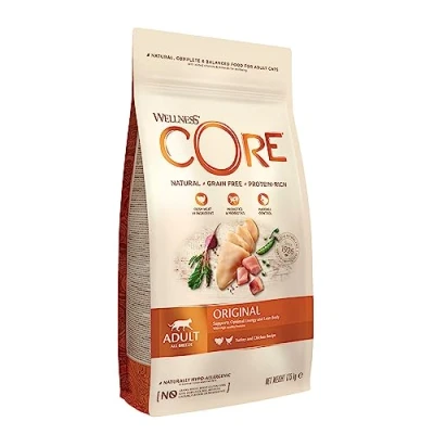 Image of Wellness CORE Adult Original, Dry Cat Food, Grain Free Food Dry, High Meat Content, Turkey &amp; Chicken, 1.75 kg