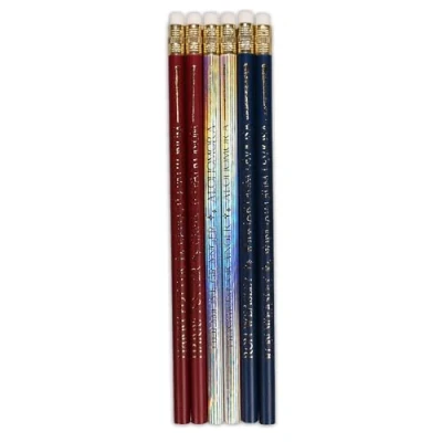Image of Harry Potter Stationery &amp; Notebooks Wands Set of 6 Pencils