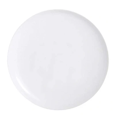 Image of CreaTable Italian Party Pizza Plates White 33 cm Opal Glass Set of 10