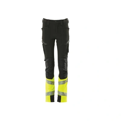 Image of Mascot Accelerate Safe Trousers for Childrenblack/Hi Vis Yellow (128)