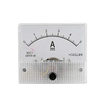 Image of VBESTLIFE DC Ammeter &amp; Voltmeter, 85C1 Electric Circuit Testing Device, Ideal for Experiments, Analogue Instrument, 5A, Low power, Lightweight