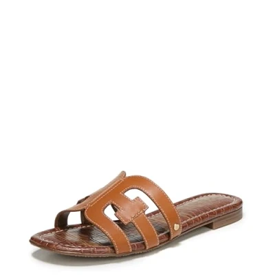 Image of Sam Edelman Shoes for Women Bay Slide Sandal Slip on Medium Fit Saddle Suede UK 7