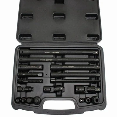 Image of US PRO Tools 18pc Impact Accessory Set 1/4&quot; 3/8&quot; 1/2&quot; Drives UJ Step Up/Down 3685