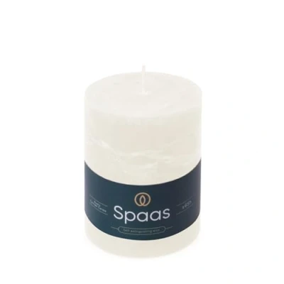 Image of Spaas Rustic Pillar Candle 80/110 mm 65h, White