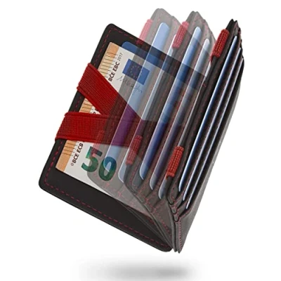 Image of WEST Magic Wallet with Large Coin Compartment, Red (Classic), Klassiker, Classic