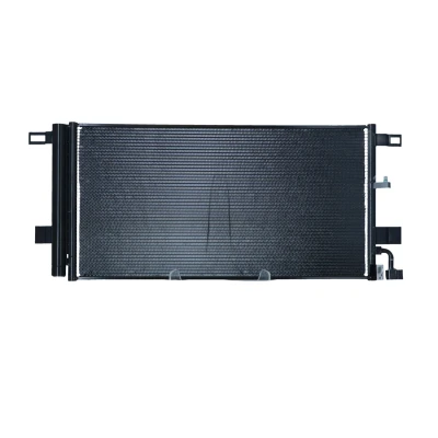 Image of 8W0816421C, 8W0816421J, 8W0816421M Condenser NRF 350454 with dryer, seal ring 15,3mm 13,7mm 655mm R1234yf, R134a AUDI: A6 C8 Avant, A4 B9 Avant