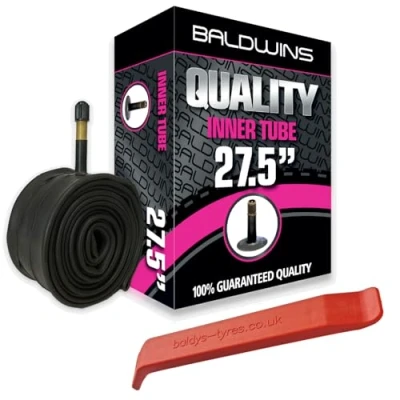 Image of 27.5&quot; Baldwins Cycle/Bike Inner Tube x 2.20 to 2.50 (Fits any 2.20, 2.25, 2.30, 2.35, 2.40, Tyre) Schrader/Car Type Valve
