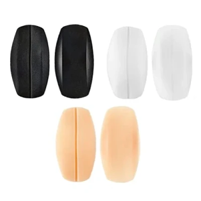 Image of Lansonee 3 Pairs Silicone Bra Strap Cushions, Non slip Relief Pain Shoulder Pads, Pad Holder