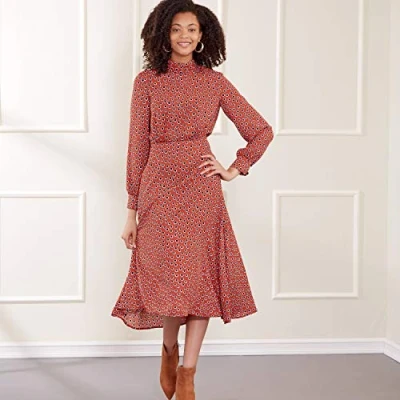 Image of New Look UN6682A Misses Dress A (6 8 10 12 14 16 18)