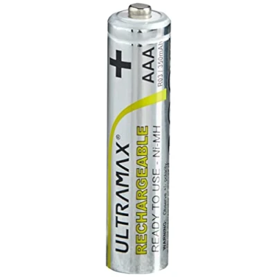 Image of Pack of 10 Rechargeable Solar Batteries AAA NI MH 300mAh by Lights4fun