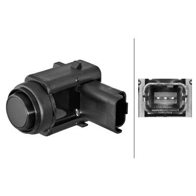 Image of 659088, 9663649877 Parking Sensors HELLA 6PX 358 270 531 Rear Ultrasonic Sensor PEUGEOT: 407 Saloon, SW