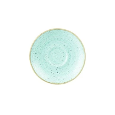 Image of Churchill Stonecast Duck Egg Blue Espresso Saucers 11.8 cm Pack of 12