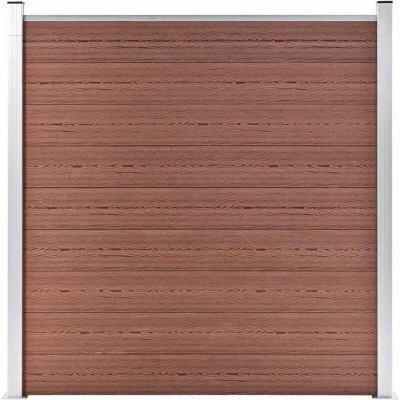 Image of vidaXL Garden Fence WPC 180x186 cm Brown