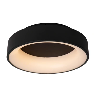 Image of Mirage Modern Flush ceiling light Ø 38cm LED Dim. 1x22W 2700K Black