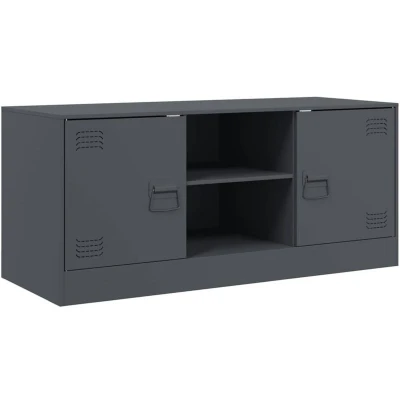 Image of vidaXL TV Cabinet Anthracite 99x39x44 cm Steel